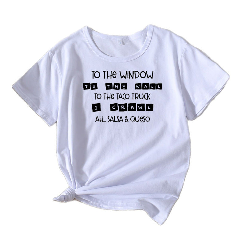Kvinder Komedie Slogan Grafik T-Shirt Stilla