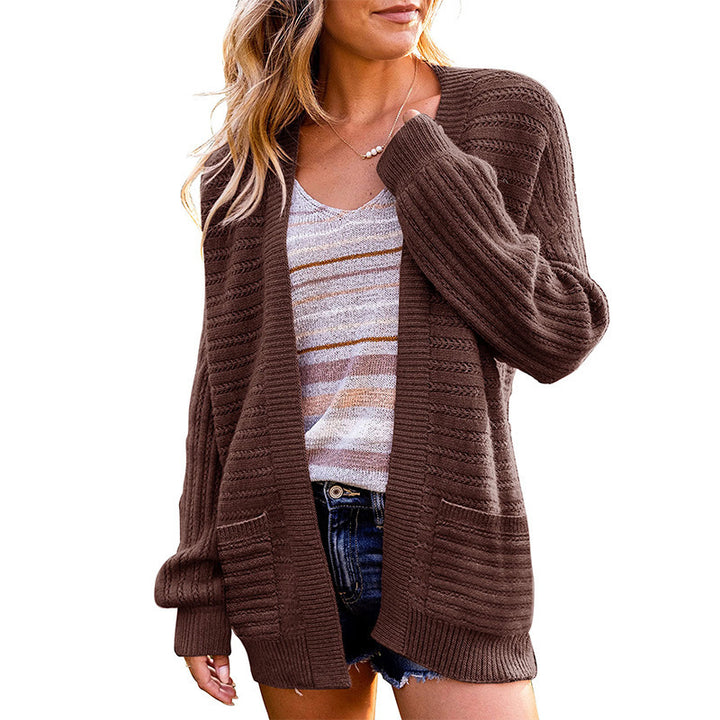 Kvindernes cardigan med tekstureret design og åben front Stilla