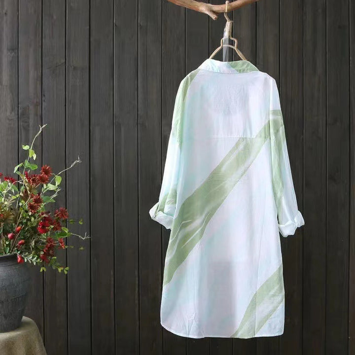 Dame Let Gennemsigtig Kimono Jakke Stilla