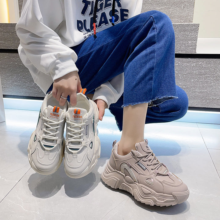 Dame Chunky Fashion Sneakers med innovativ dæmpning og farverige accenter Stilla