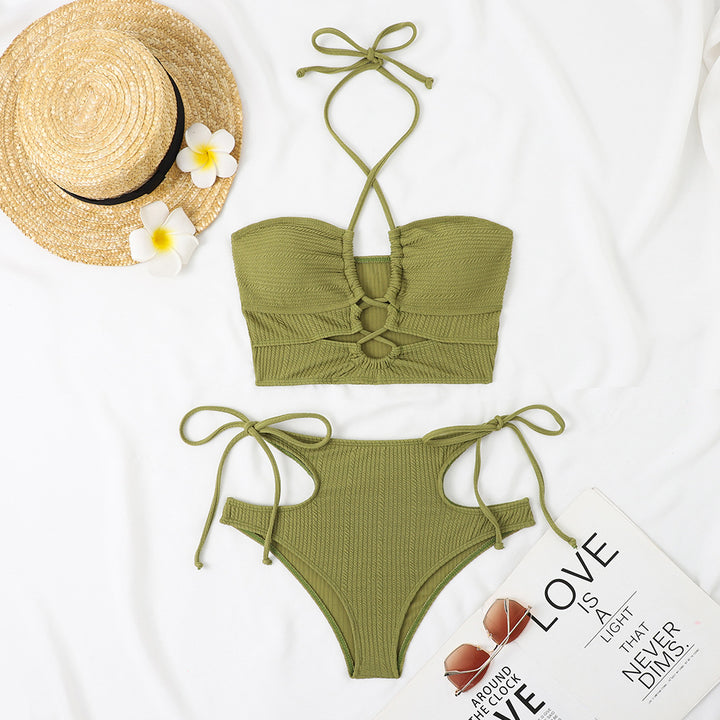 Femme Chic Cut-Out Bandeau Bikini Sæt Stilla