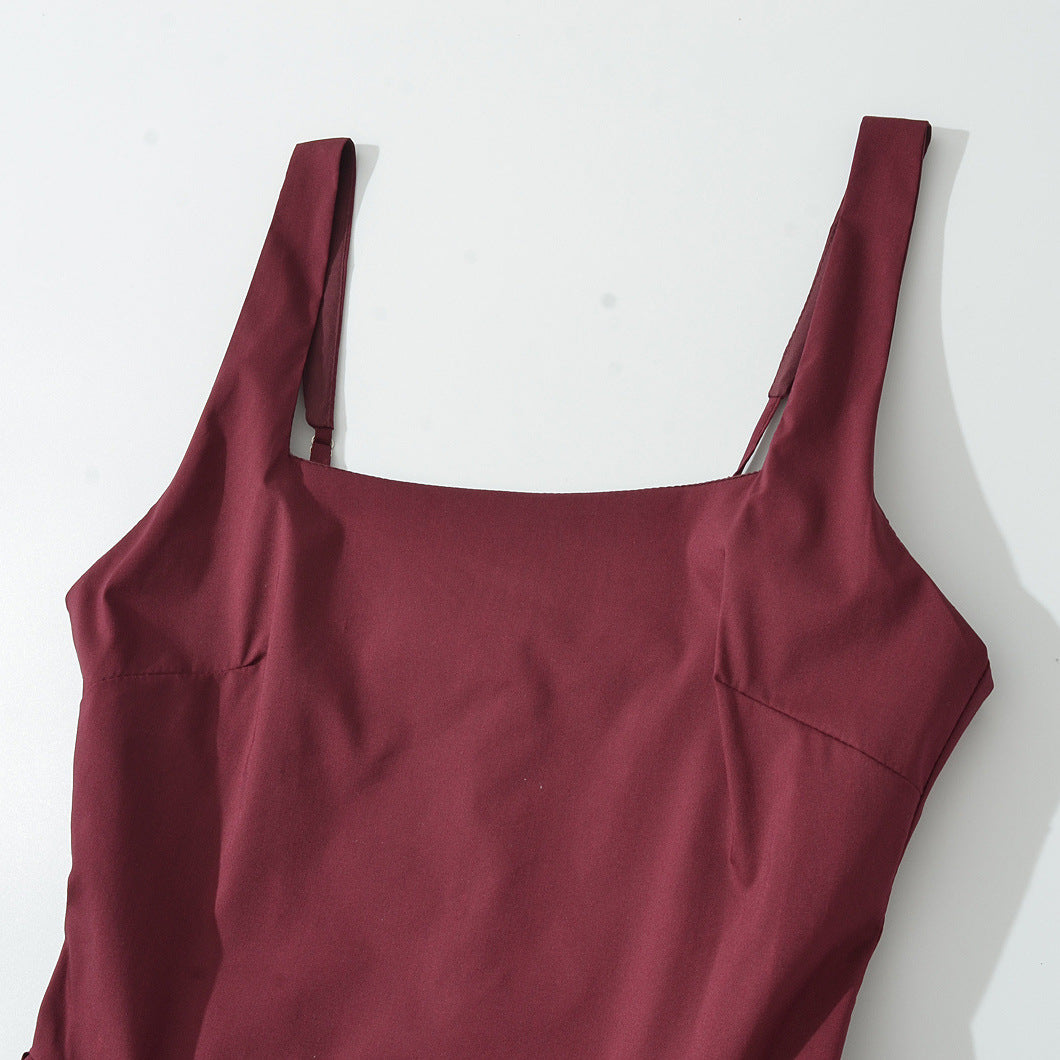 Damer Vintage Maxikjole med rynker og elegant silhuet Stilla
