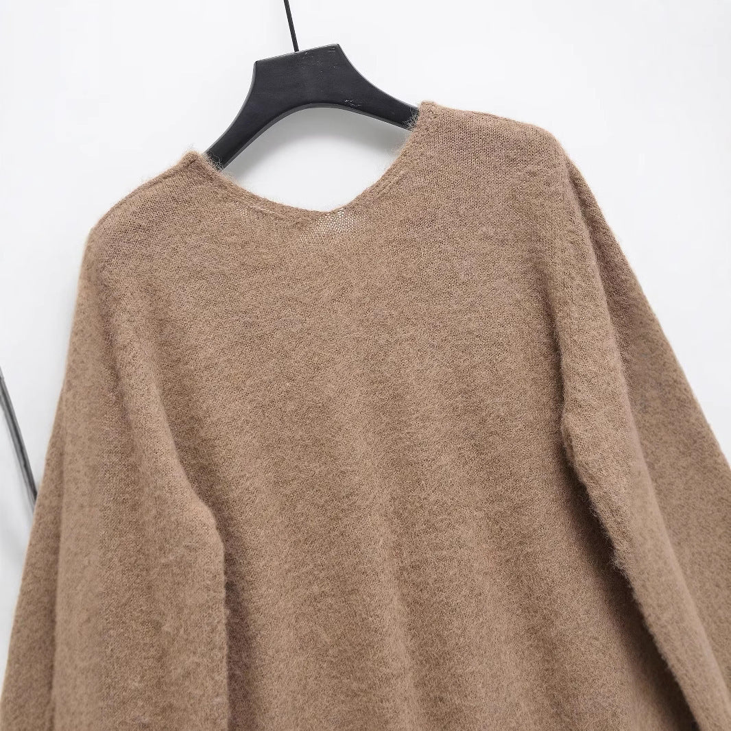 Femme Cozy V-Udskæring Pullover Stilla