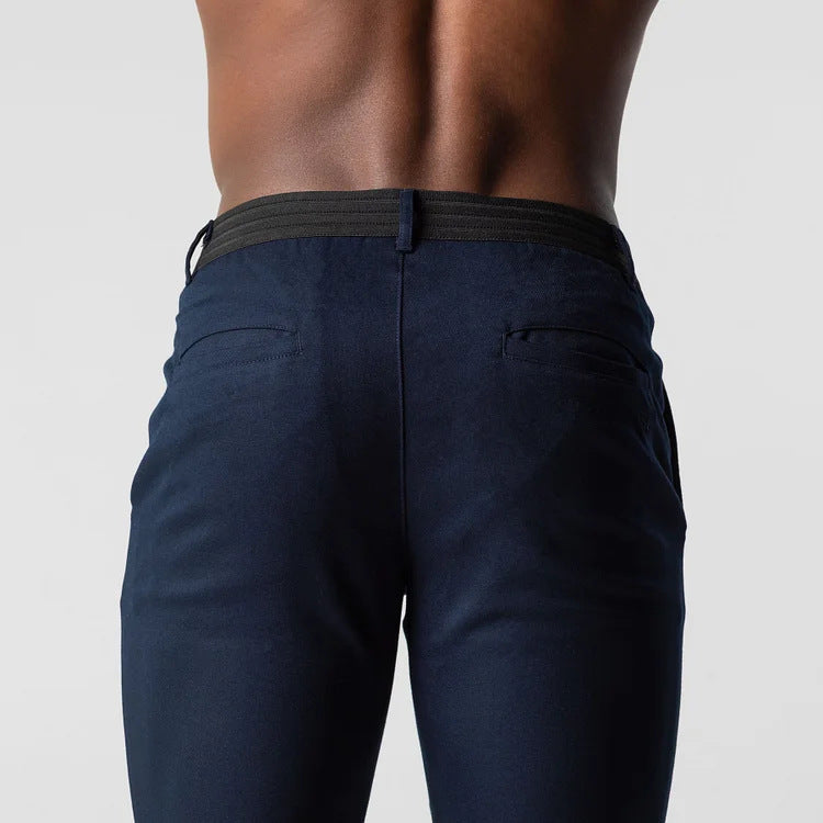Herrer Chino bukser med slim fit snit og elastisk talje Stilla