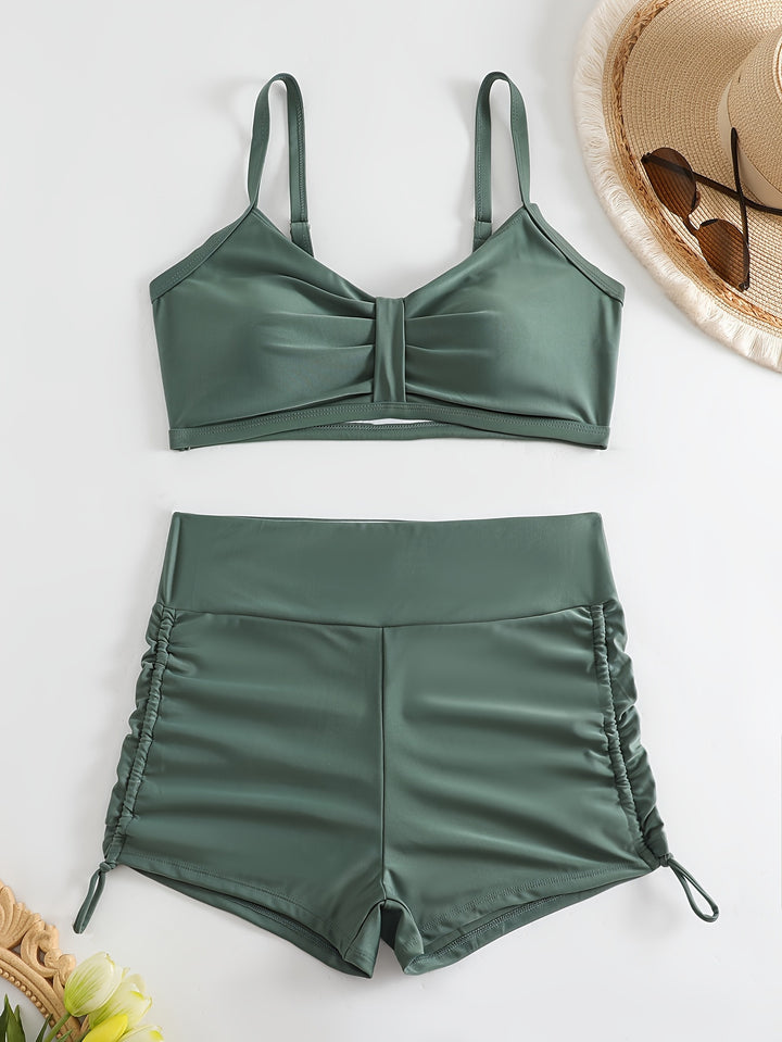 Dame Sporty bikini sæt med innovativt ruffledesign Skovae