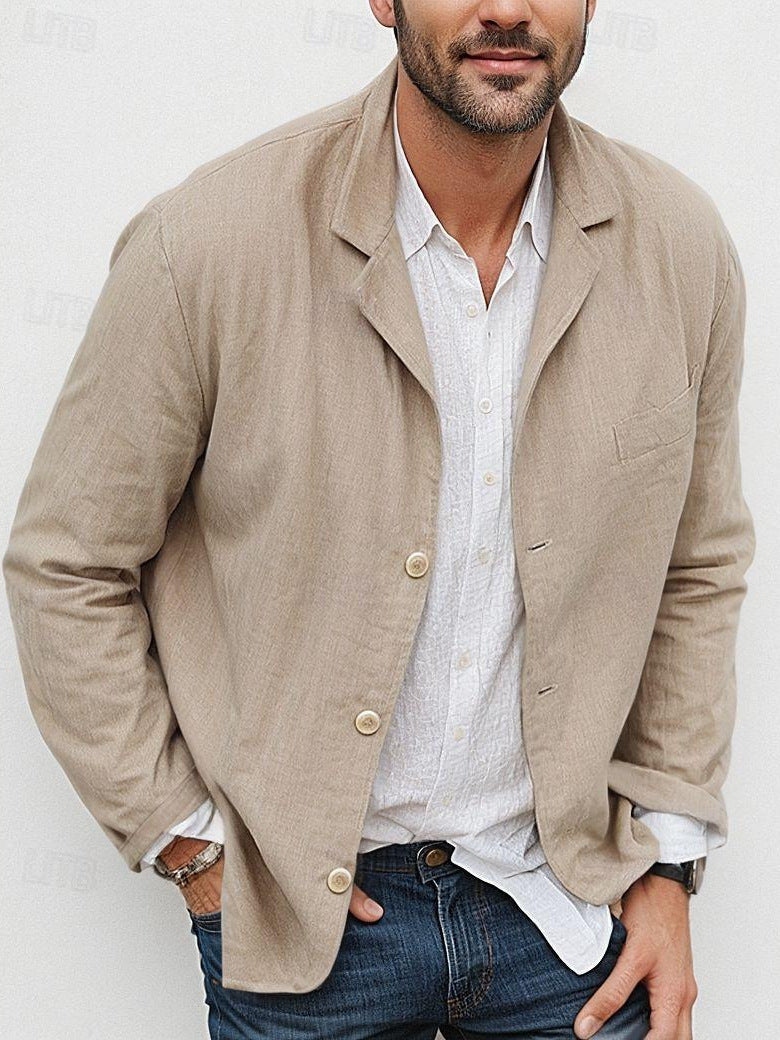 Herre elegant linnedjakke i casual-stil Stilla