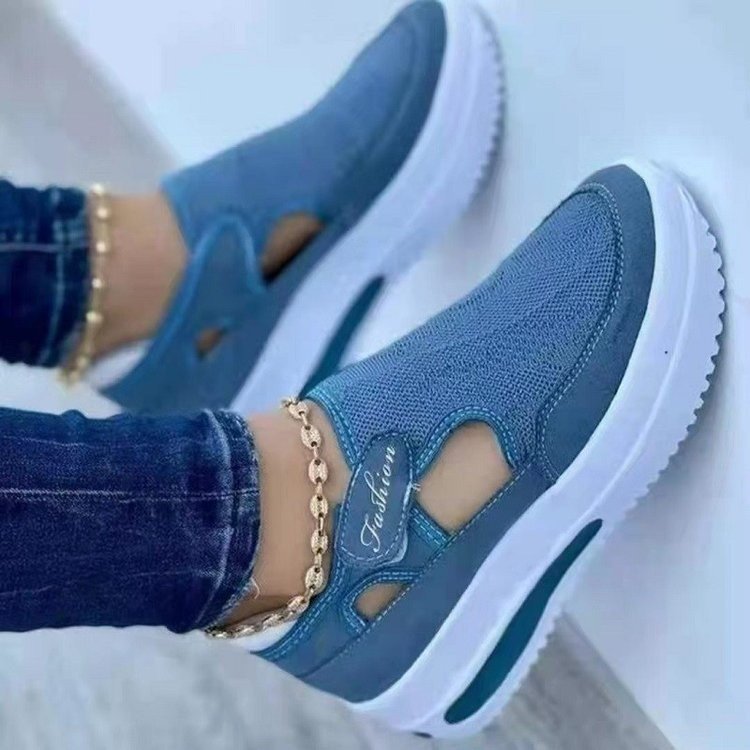 Dame Slip-On Sneakers med skridsikker sål og åndbar overflade Stilla