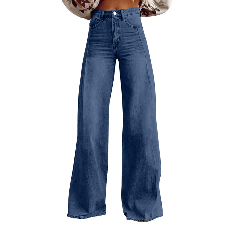 Dame højtaljede vide jeans med elegant snit Stilla