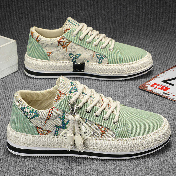 Dame Fritid Espadrille Sneakers med dekorativt Charm-detalje Stilla