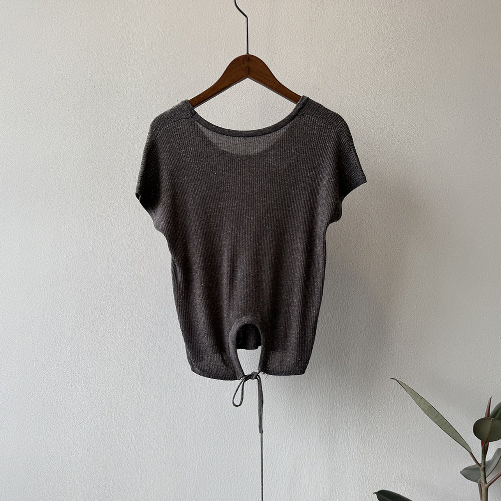 Dame afslappet T-shirt med justerbar søm Stilla