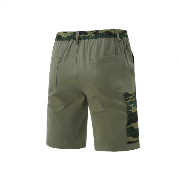 Herrer Cargo-shorts med alsidige lommer og elastisk linning Stilla