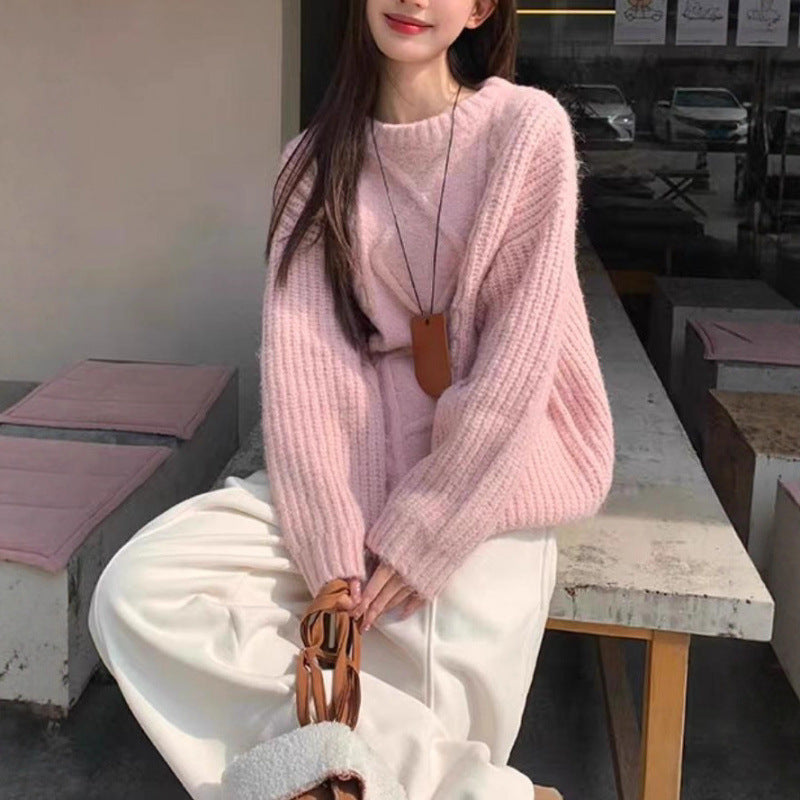Kvinders hyggelige oversized sweater lavet af fin strik Stilla