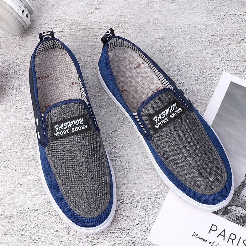Dame Casual Slip-On Sneakers med struktureret stof og fleksibel komfort Stilla