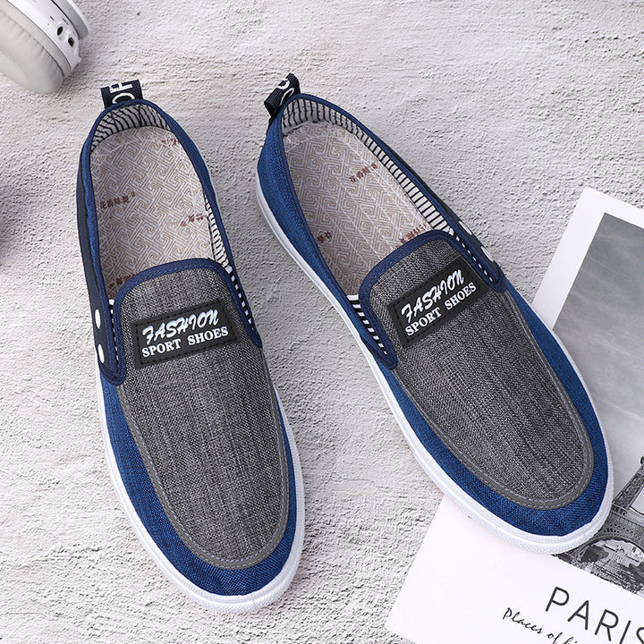 Dame Casual Slip-On Sneakers med struktureret stof og fleksibel komfort Stilla