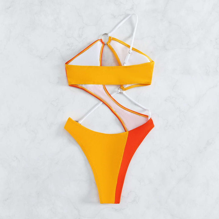 Dame ét-piece badedragt med eksklusivt cut-out-design og trendy ringdetaljer Stilla