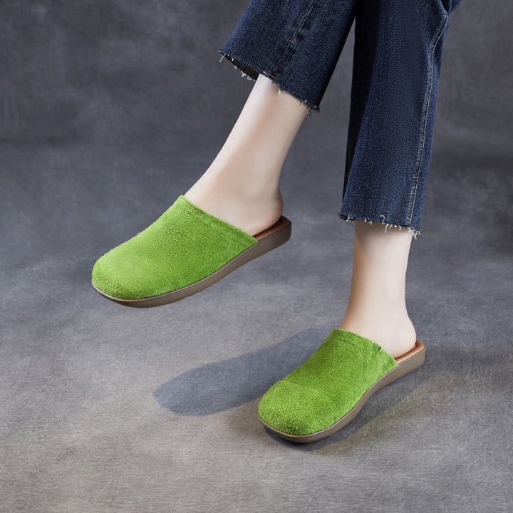 Dame Komfortable Slip-On Mules med blødt suede-overdel og polstret fodseng Stilla