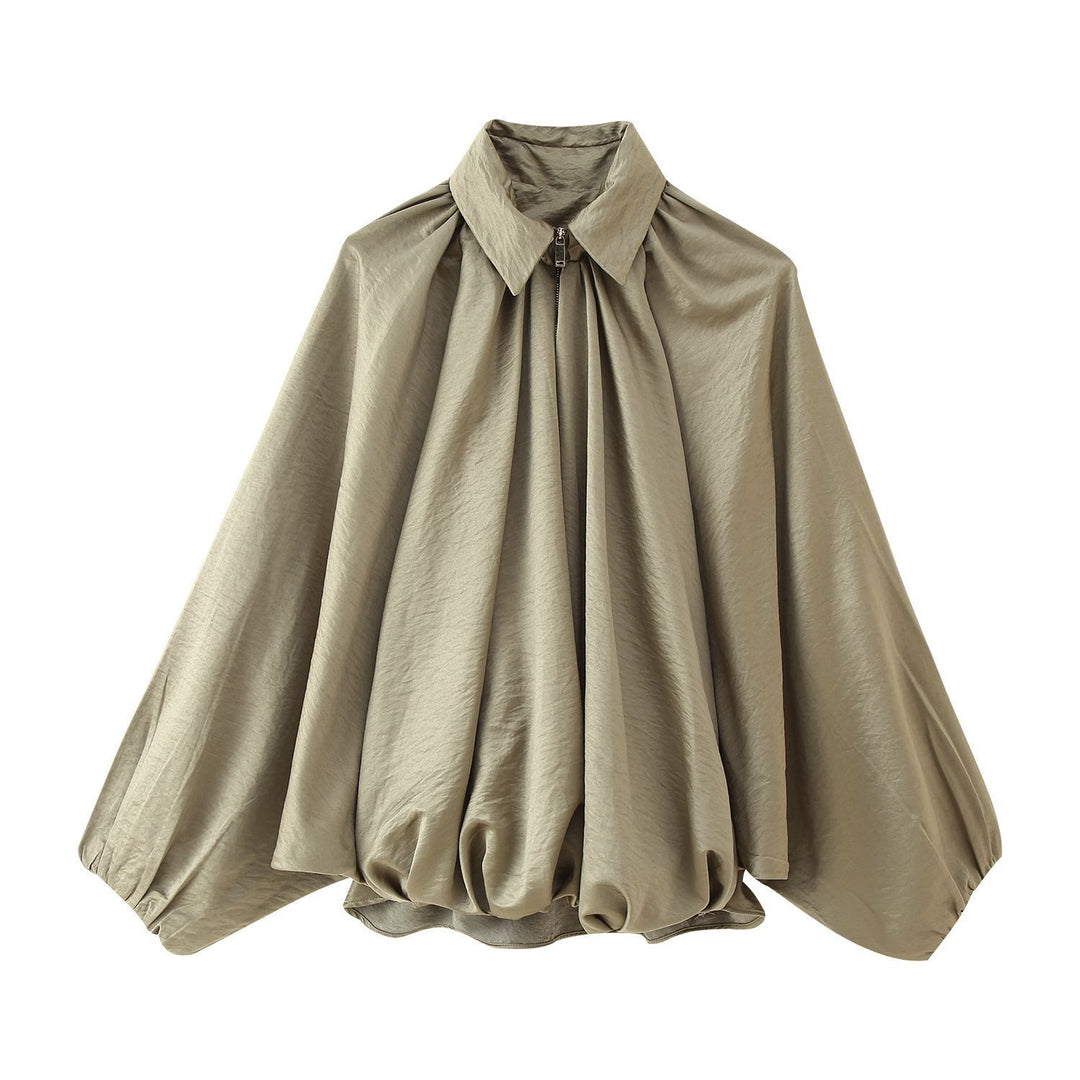 Dame innovativt oversized skjorte med raffinerede folder Stilla