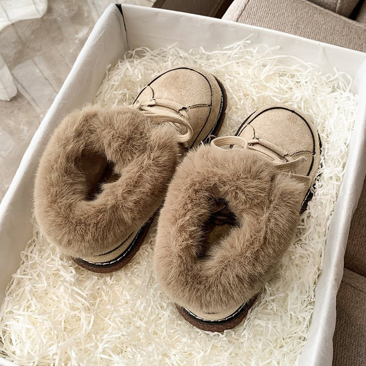 Dame Varmfutter Sneakers med Fleece-krave og skridsikker sål Stilla