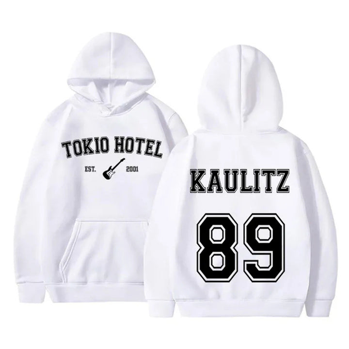 Dame hoodie med moderne bånddesign og komfortabel pasform Skovae