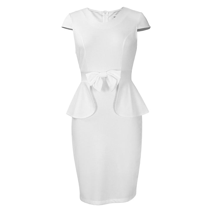 Dame Etuikjole med elegant Peplum og raffineret Sløjfeelement Stilla