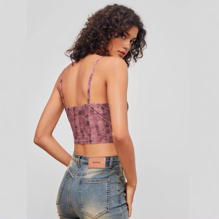 Dame Legespillet Blonde Bluse med Rynker Skovae