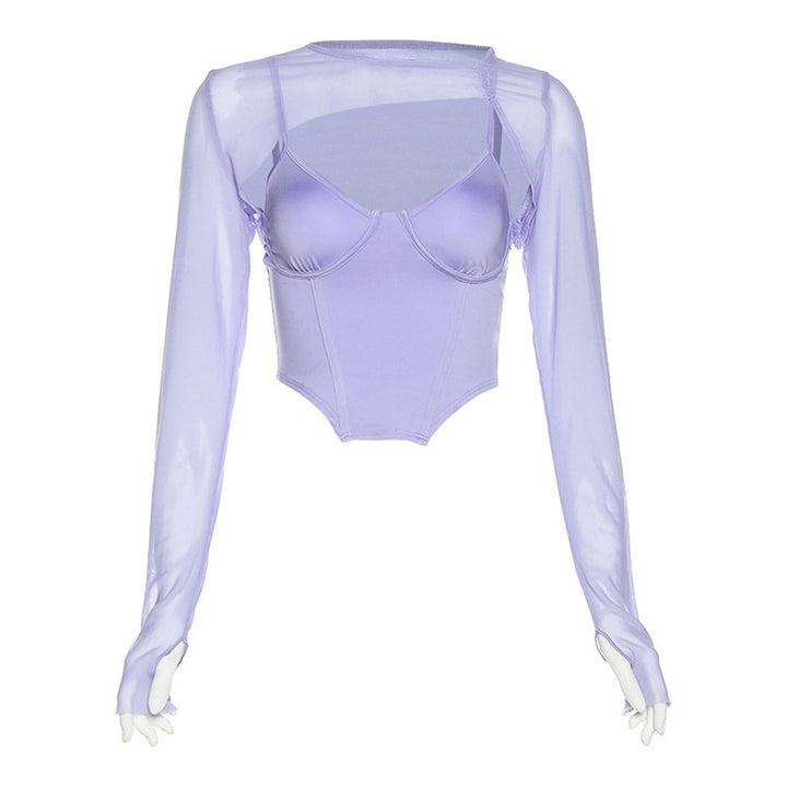 Dame Sporty og elegant top med lange ærmer Skovae