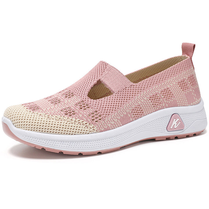 Dame Slip-On Sneakers med åndbar strikoverflade og fleksibel sål Stilla