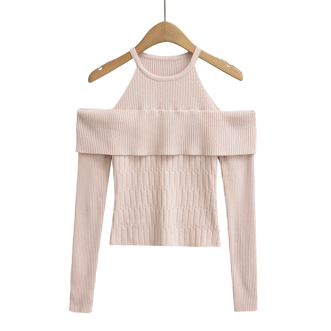 Dame off-shoulder strikoverdel med raffineret design og elegant snit Stilla