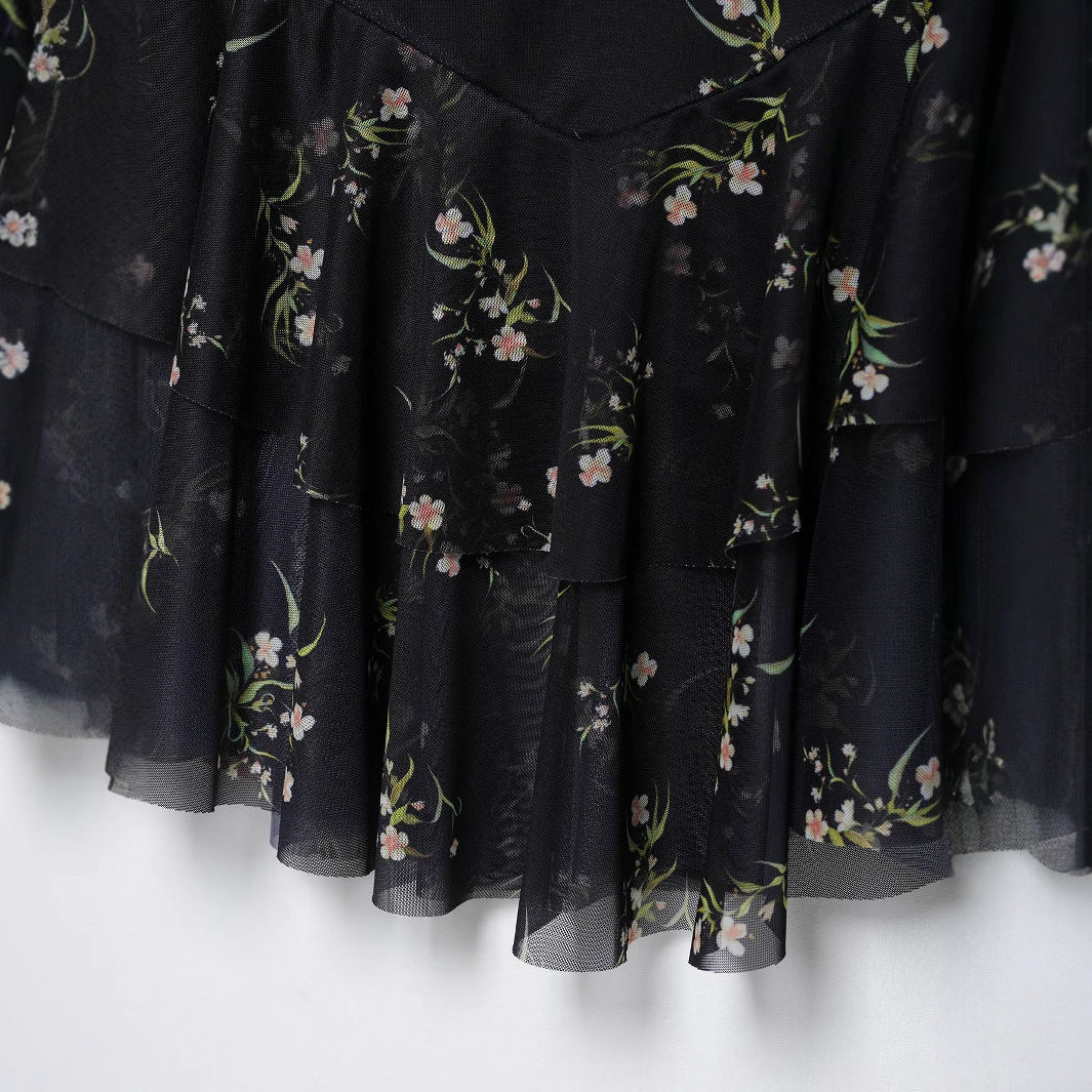 Femme Floral Flæse Maxi Nederdel Stilla