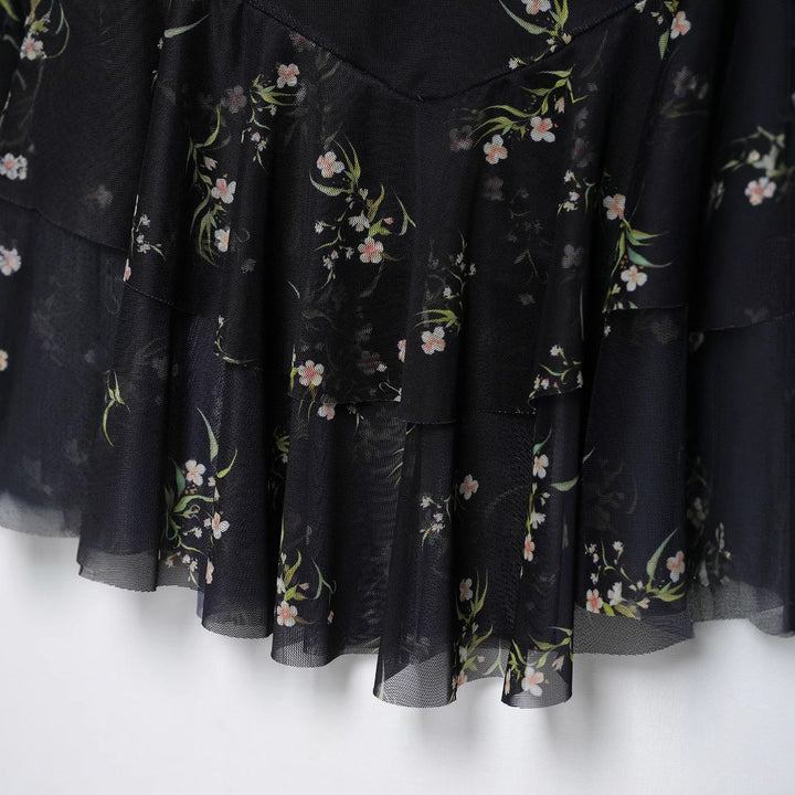 Femme Floral Flæse Maxi Nederdel Stilla