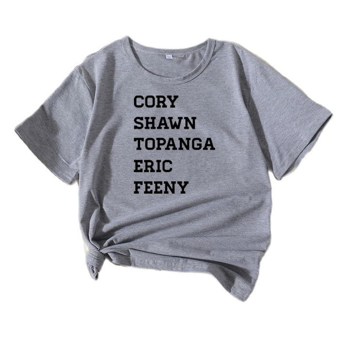 Dame Fritids Typografi T-shirt Stilla