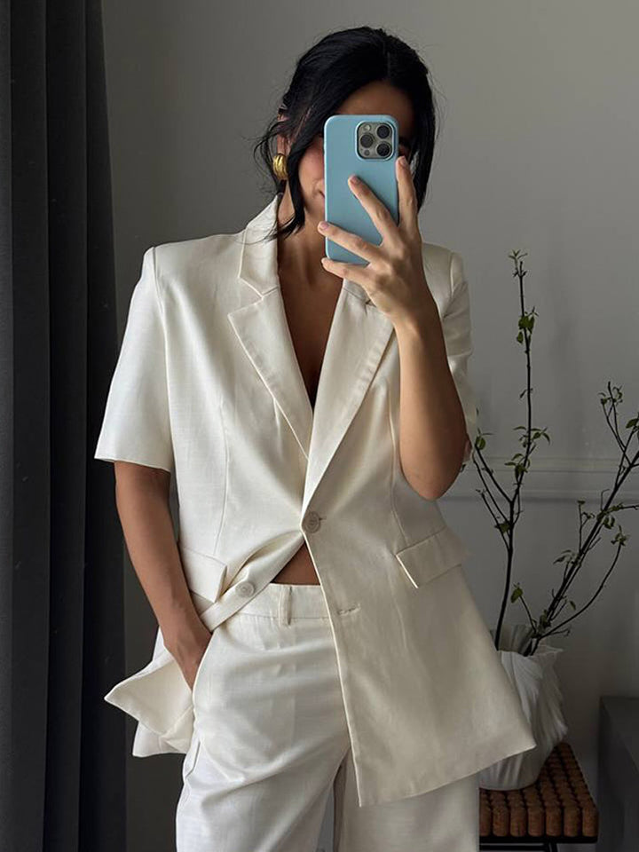 Dame Business Blazer i afslappet snit Stilla