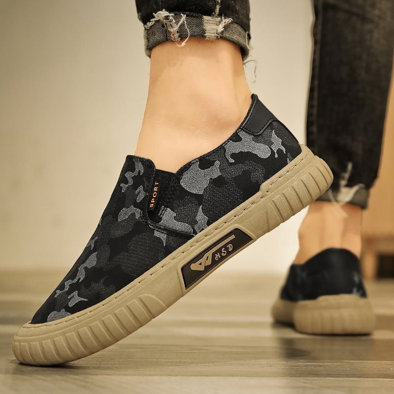 Herrer Elegante Camouflage Slip-On Sko med behagelig Indersål Stilla
