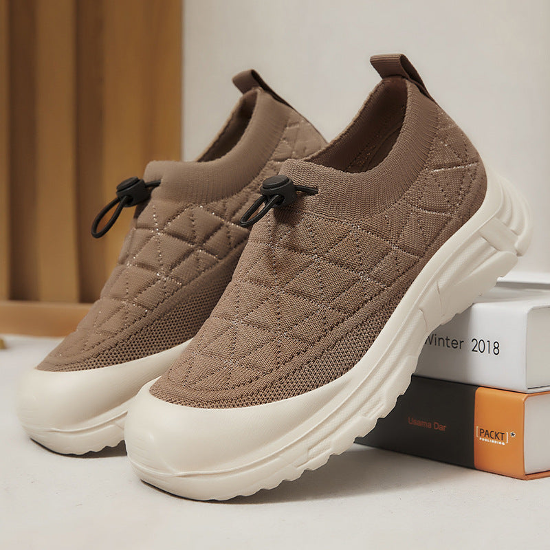 Dame Komfortable Sneakers med elastisk overdel og støddæmpende sål Stilla