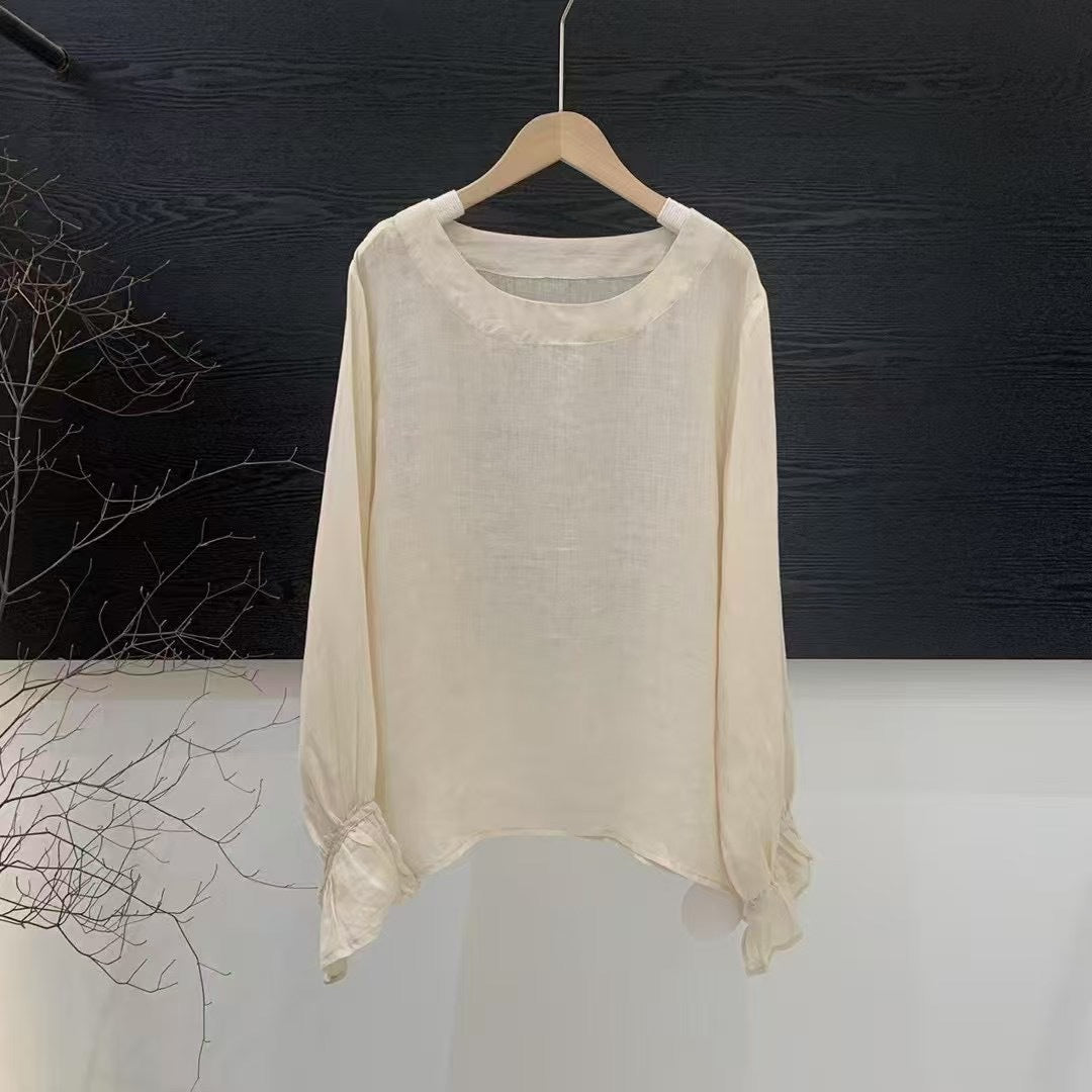 Femme Flowing Langærmet Bluse Stilla
