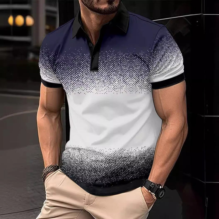 Herrer Dynamisk Gradient Polo-Skjorte Stilla