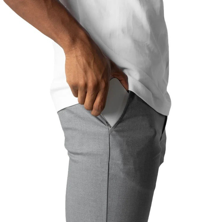 Herrer Chino bukser med slim fit snit og elastisk talje Stilla