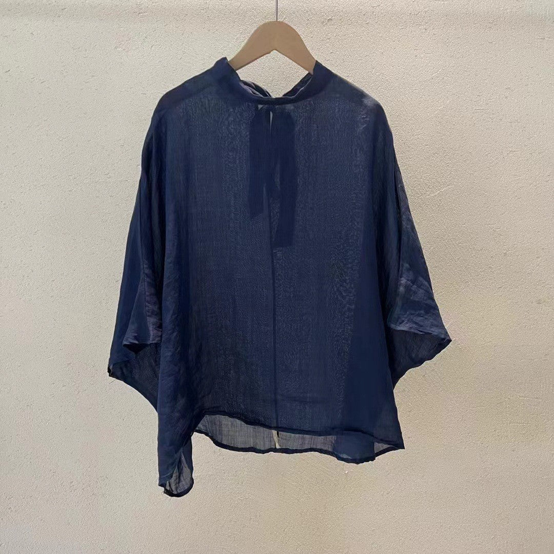 Femme Relaxed Fit High-Low Tunika Bluse Stilla