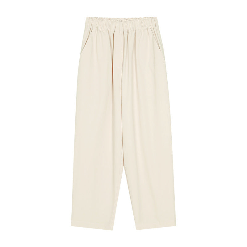 Dame elegant Palazzo-bukser med elastisk linning og sidelommer Stilla