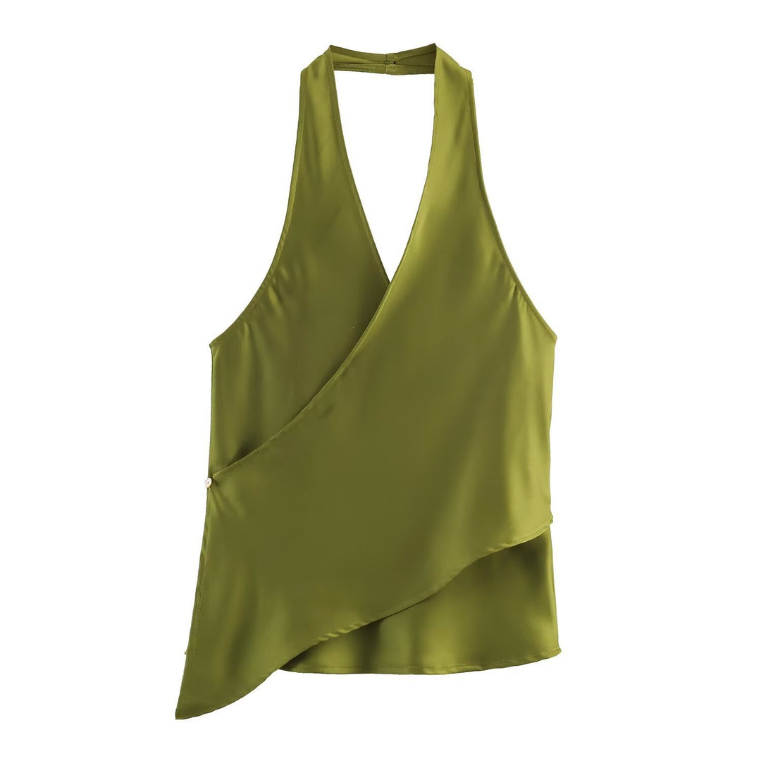 Dame Wickelbluse med V-hals Skovae