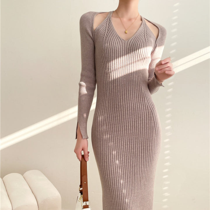 Femme Cut-Out Ribbed Midi Kjole Stilla