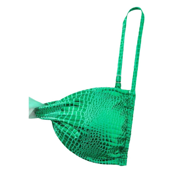 Dame bikini med raffineret dyreprint og justerbare stropper Stilla