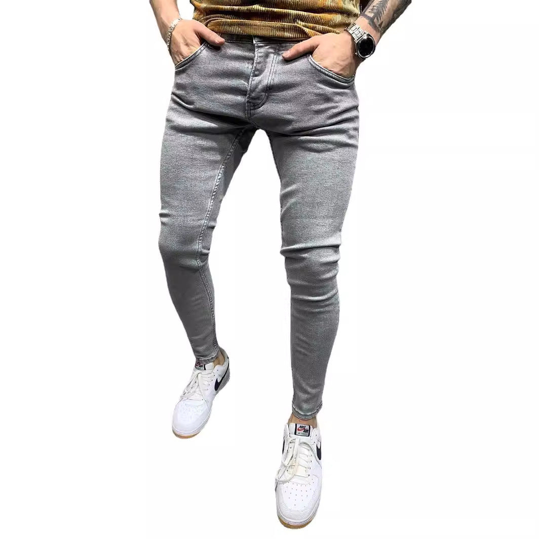 Herrer Slim-Fit Jeans med komfortabel Stretch-kvalitet og moderne vask Stilla