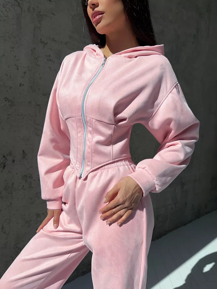 Dame moderat jumpsuit med tætsiddende design og innovativ lynlås Stilla