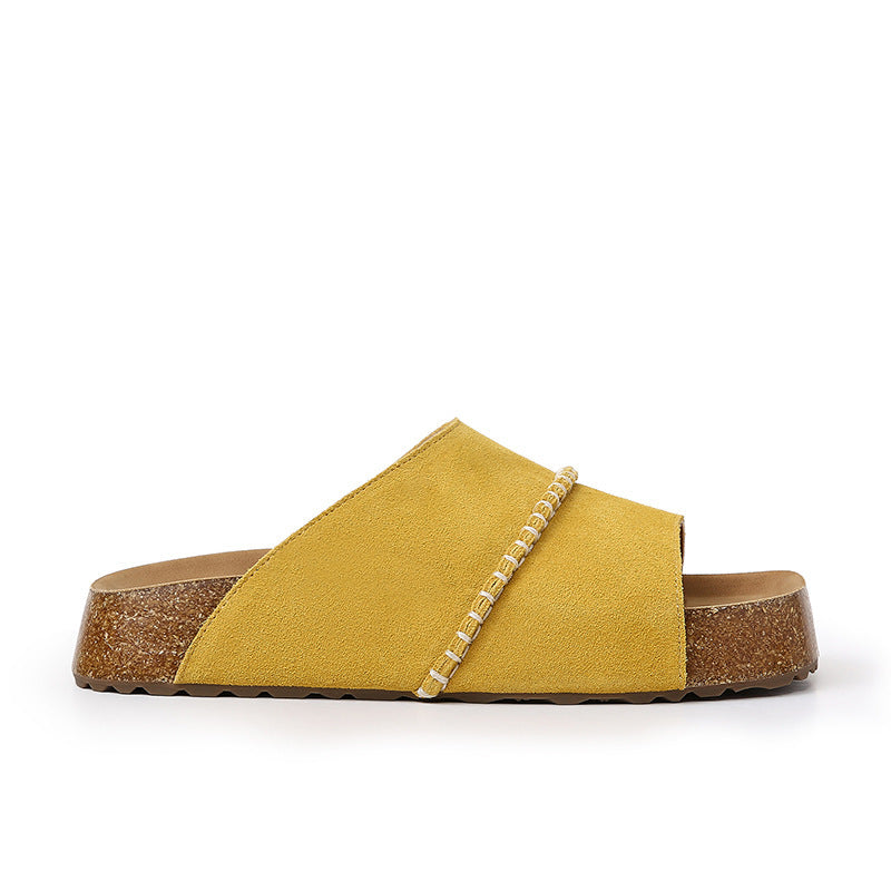 Kvinder Fritid Slide Sandaler med dekorative kædeaccentuer Stilla