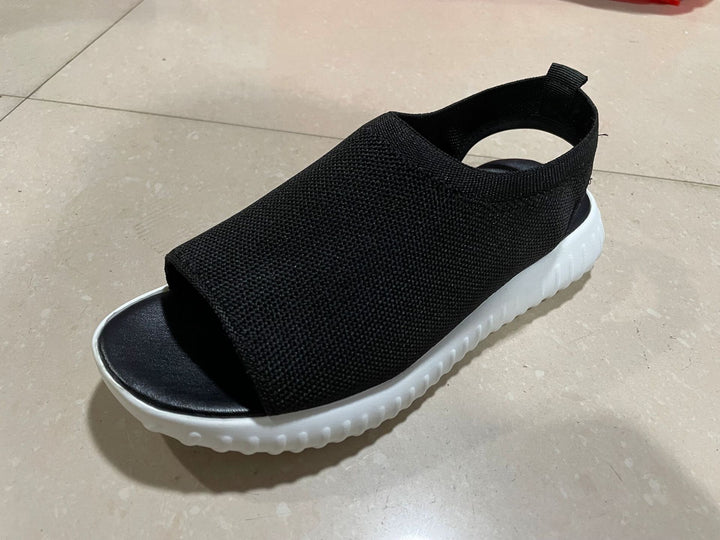 Dame Slip-On Sandaler med åndbart netoverflade og skridsikker sål Stilla