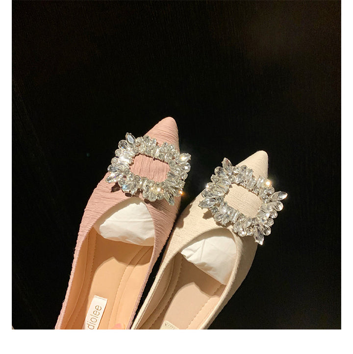 Dame Ballerinaer med glamourøs krystal-detalje Stilla