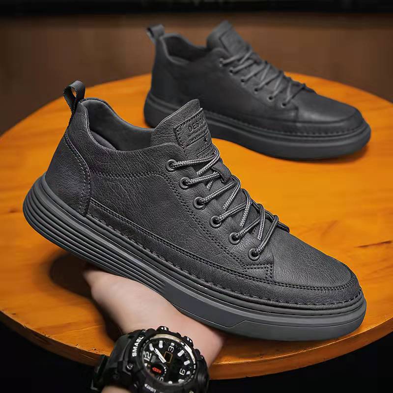 Herre Fritids Læder Ankel Sneakers Stilla