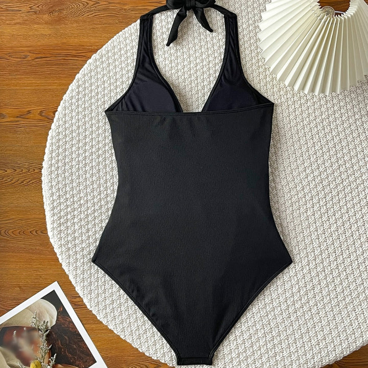 Dame elegant badedragt med sofistikeret indpakningsdesign Skovae