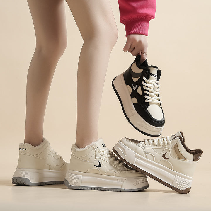 Dame Vinter Sneakers med fuzzy indersål og moderne design Stilla